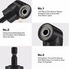 105 Degree Angle Socket Adapter 1/4 inch Extension Hex Drill Bit Adjustable Screwdriver Holder Slotted Phillips Power Hand Tools