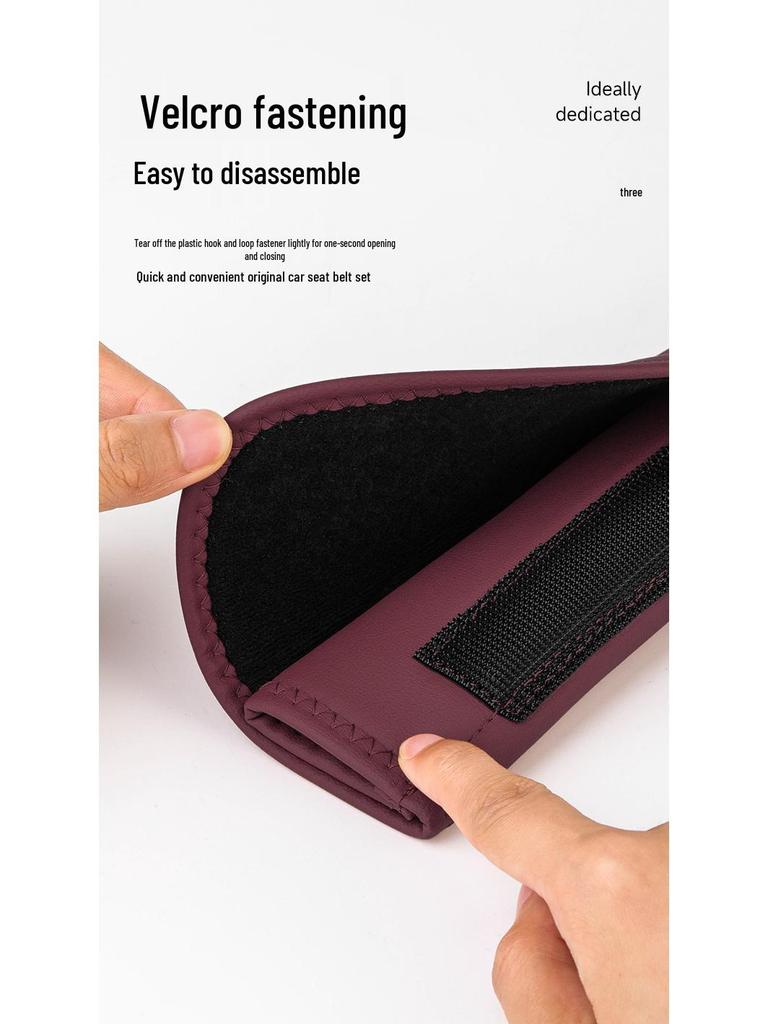 BMW Car Seat Belt Shoulder Pads Compatible with 5, i3, 1, 7 Series, X1, X3, X5, X6 - Seat Belt Protectors