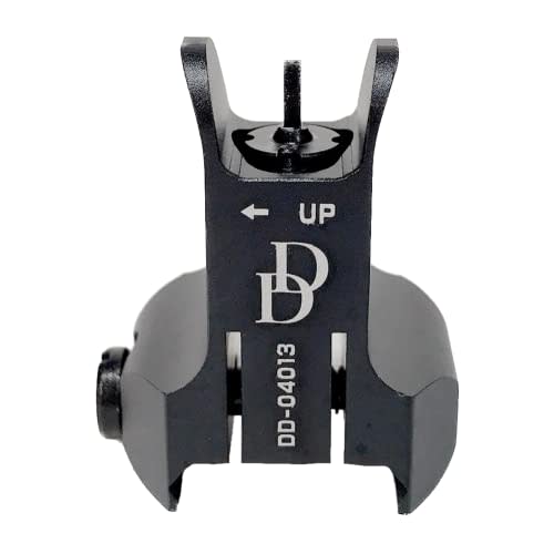 ChaosAirsoft DANIEL DEFENSE Fixed Iron Sights Replica Front & Rear Set with 20mm Rail (Black)