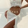Ethnic Style Starfish Shell Waist Chain Bohemian Versatile Belt For Women High-End Dress Waistband Retro Simple Belt Gifts