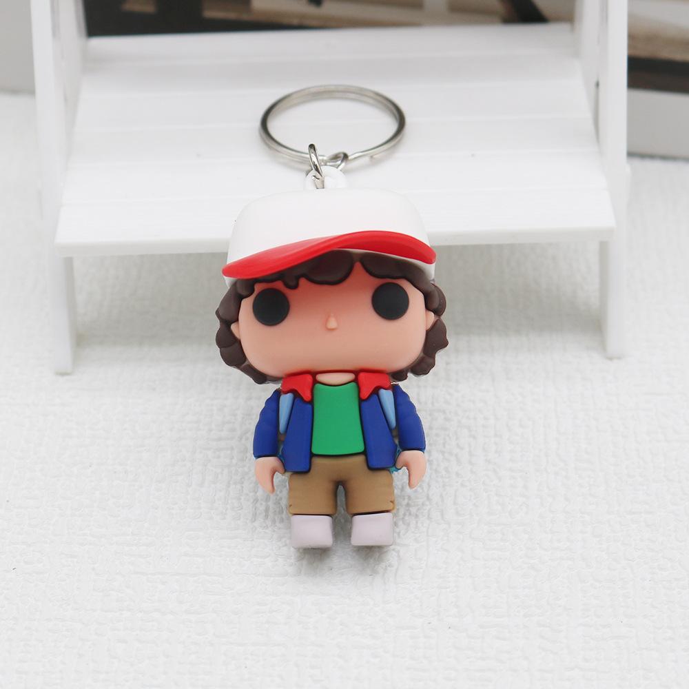5pcs-8pcs Compact Portable Model Keychains Cute Bag Charms Kids' Gifts Unique Vinyl Figures New Year Gifts