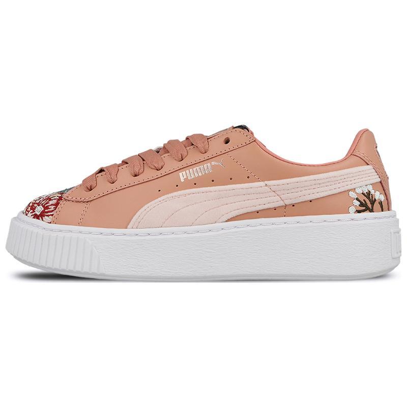 PUMA Platform Hyper Embroidered Lace Up Womens 366123-02 41 розовый