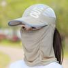 Quick Drying Neck Protection Sun Cap Removable Face Shield Cap Travel UV Protection Cap  Riding