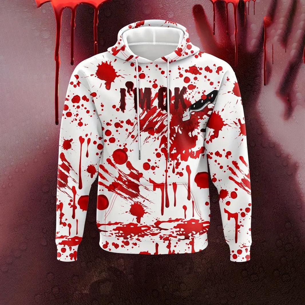 Мужская толстовка с капюшоном Horror — фото 3