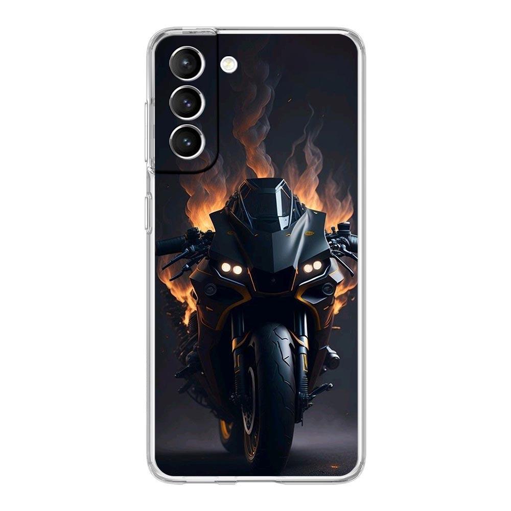 Phone Case For Samsung Galaxy S25 S24 S23 FE S22 Ultra S20 S21 5G S10 S9 Plus S10E S8 Soft Cover Moto Cross Motorcycle Sports