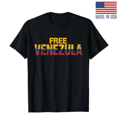 Free Venezuela Strong Venezuelan Pride Unisex Repint T-Shirt Size S-5XL