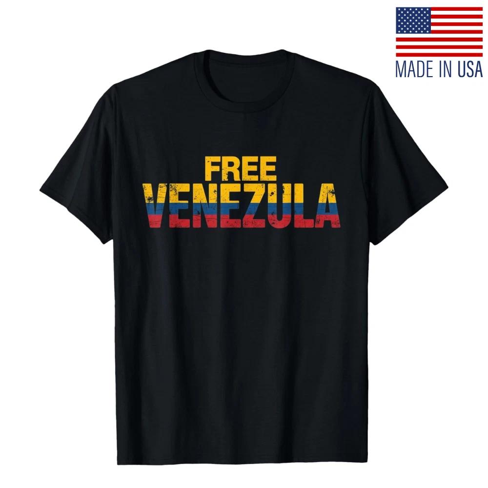 Free Venezuela Strong Venezuelan Pride Unisex Repint T-Shirt Size S-5XL S