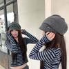 Rivet Ornament Slouchy Beret Solid Color Studded Beanie Newsboy Cap Short Brim Hat  Fashion Girls