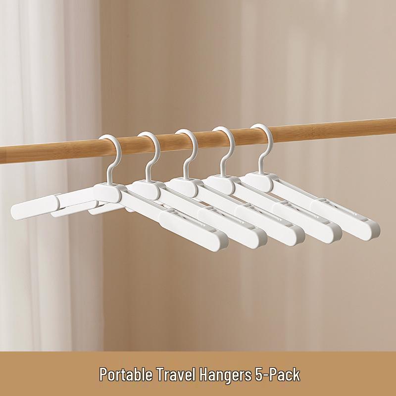 Retractable No-Drill Foldable Clothes Drying Rack for Travel and Hotel Use
