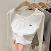 Kids Short Sleeve T-Shirt Summer Spring New Lace Bow Top For Girls Cotton Crew Neck