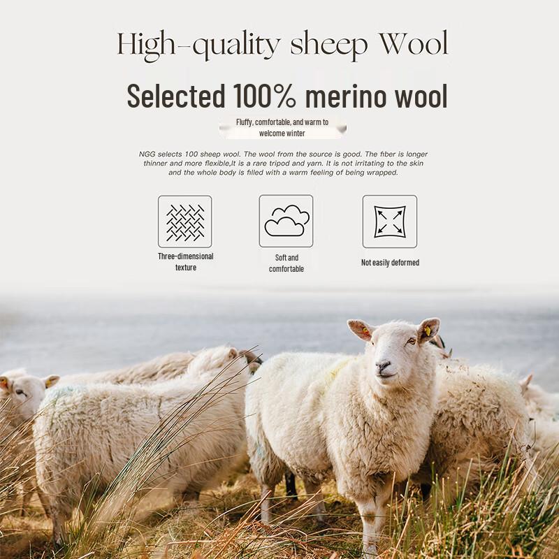 Langsha Men's 100% Wool Thermal Fleece-Lined Seamless Vest