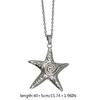 Science and Technology Sense Big Five-pointed Star Design Y2k Sweet and Cool Niche Pendant Necklace Ins Wind Retro Old