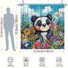 Adorable Panda in a Garden Shower Curtain - Water-Resistant, Easy to Clean, Adds a Playful and Colorful Touch to Your Bathroom