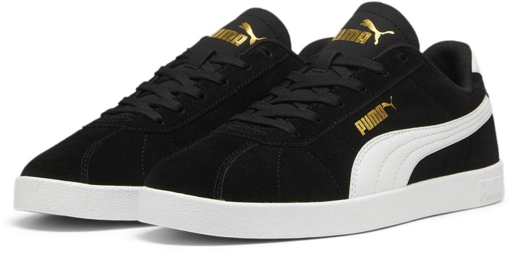 Puma Club II Suede Sneakers Black/white/gold