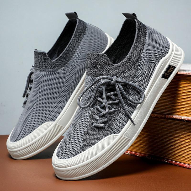 Fashion Spring and Summer Casual Shoes Men Soft Bottom Breathable Mesh Panel Shoes Man Running Trainers Chunky Sneakers Platform Shoes