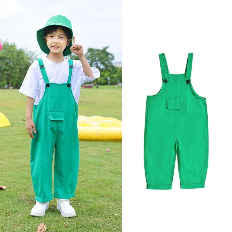 Tute Hip Hop per Bambini Salopette da Ragazza Tuta Romper per Bambini Streetwear per Ragazzi Pantaloni Colorati Scuola