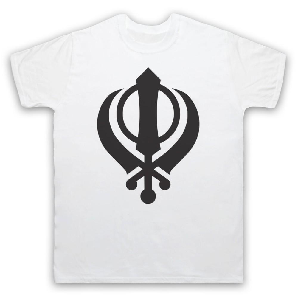 

Khanda Sikhism Symbol Sikh Religion Sword Emblem Mens And Womens T-Shirt S