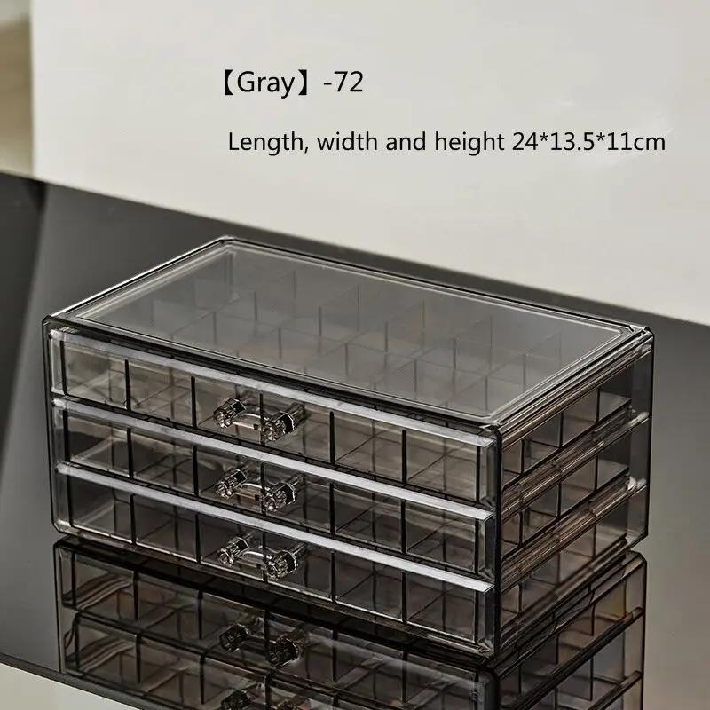 Lådstil Transparent Smyckeskrin Stor Kapacitet Ring Örhänge Halsband Akryl Smyckessorteringslåda Smyckeskrin Organizer