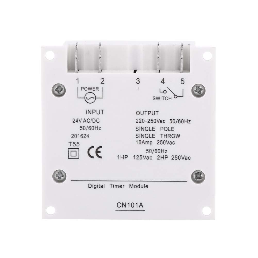 LCD Digital Time Switch Programmable Timer Weekly 17 On & 17 Off Relayator Timer 24VAC DC 110VAC 220VAC Selection Instruction Manual Included (24V)