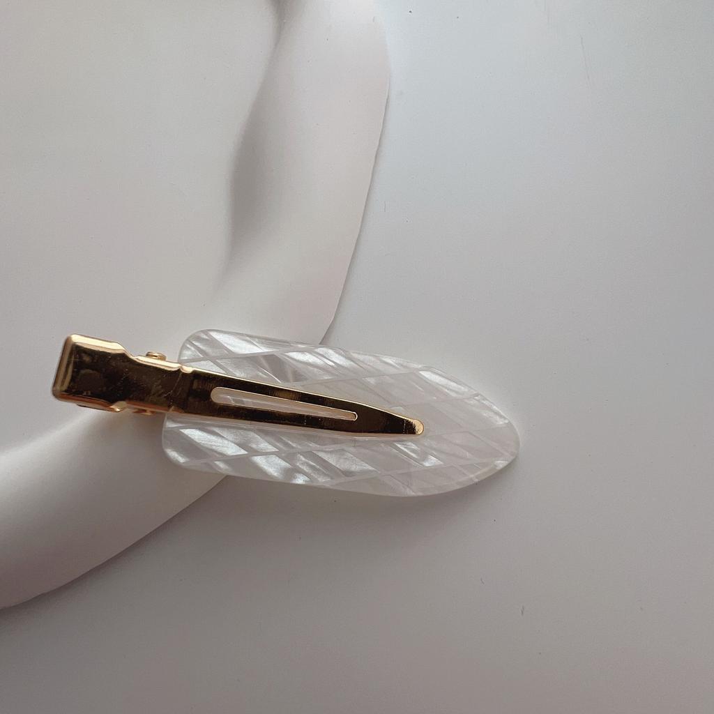 Corea Ácido Acético Pasador Sin Costuras Flequillo Lateral Cabello Suelto Pasador Liso de Una Palabra Pinza de Maquillaje Accesorios para el Cabello Tocado Femenino