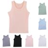 Summer Ice Silk Thin Vest O-neck Sleeveless Seamless Tops Women Slim Fit Solid Color Tank Tops Female Undershirt