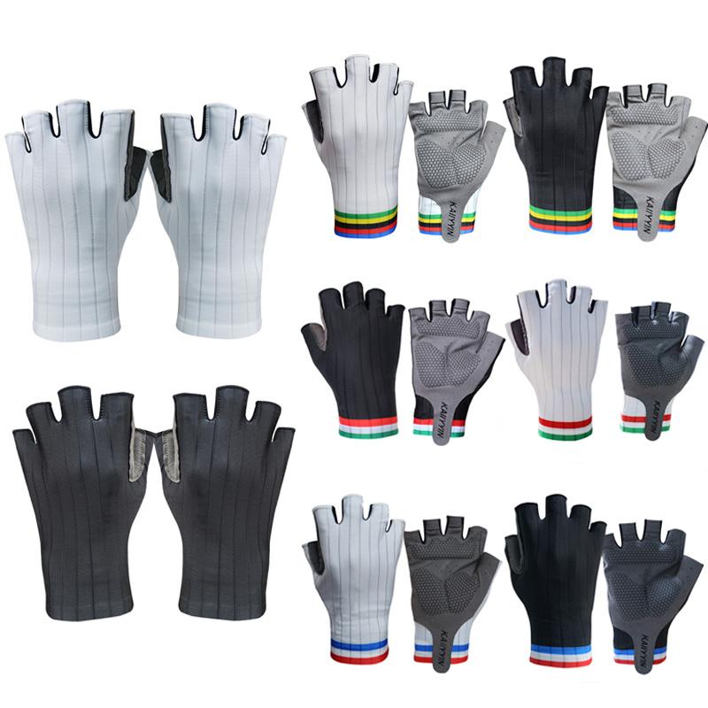 New Pro Aero Bike Team Cycling Gloves Half Finger Outdoor Road Bike Sport Gloves Men Women Guantes Ciclismo