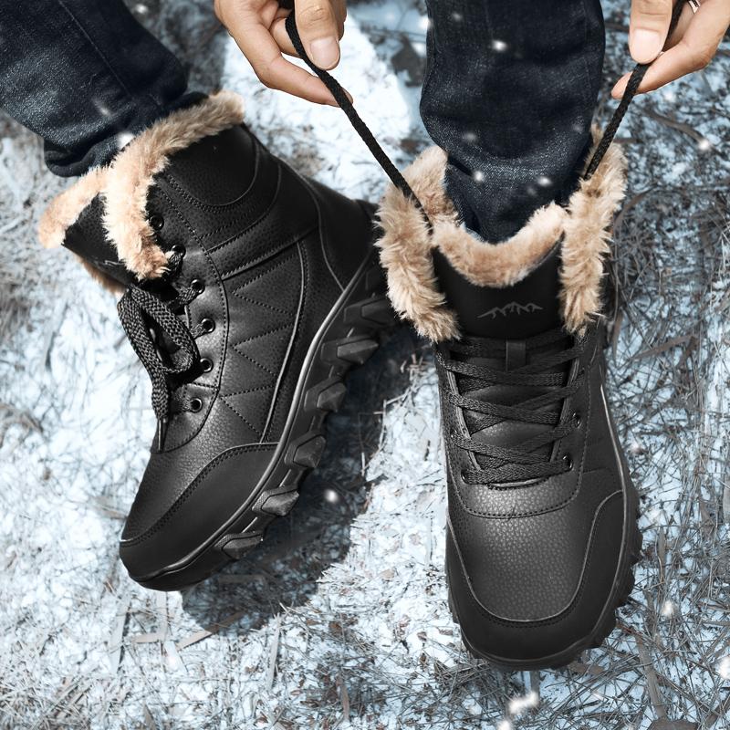 Men Winter Snow Boots Super Warm Women Hiking Boots Men's Outdoor Sneakers Men Winter Boots