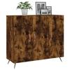VidaXL Buffet chêne fumé 90x34x80 cm bois d'ingénierie 828081