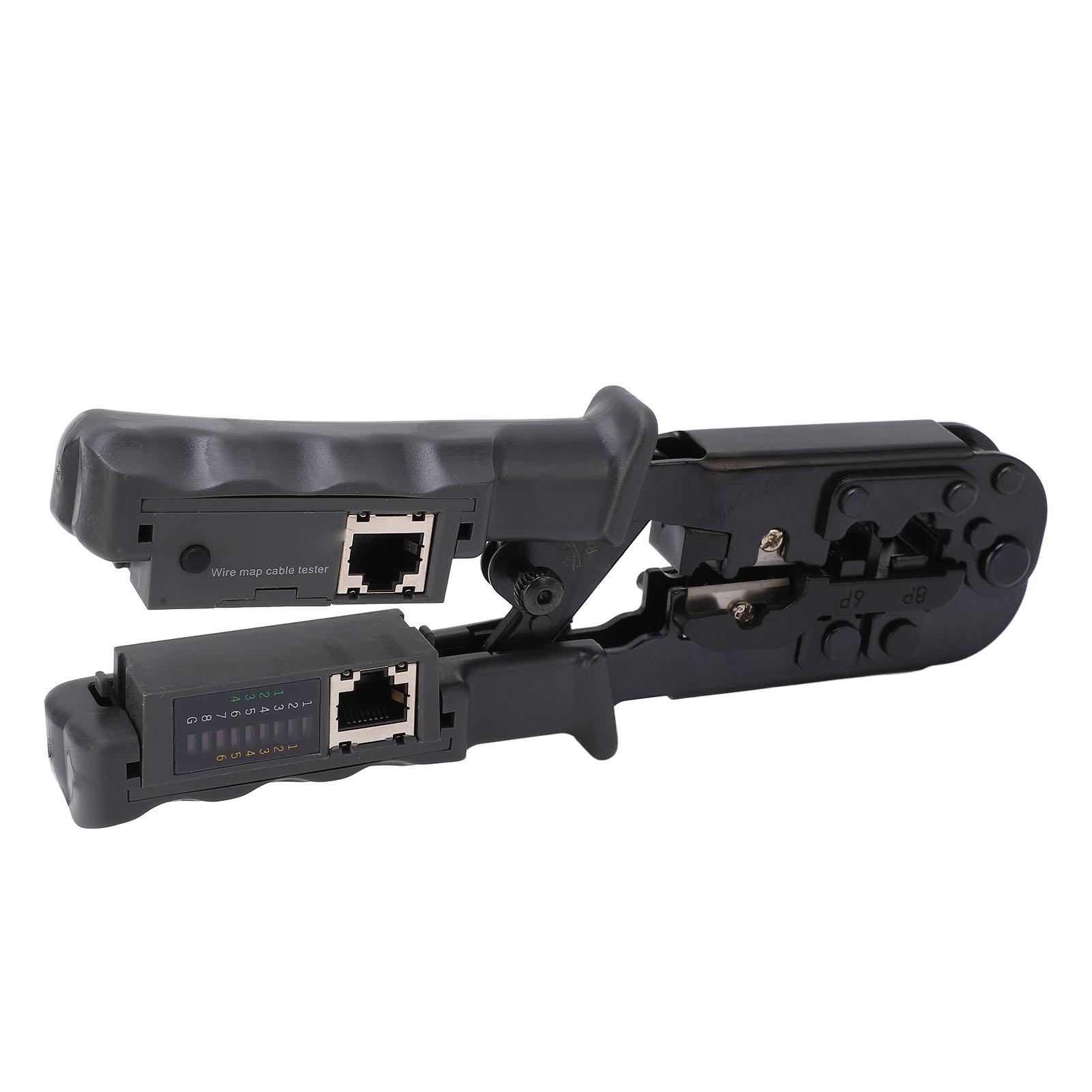 

Модульный храповой инструмент для обжима кабеля передачи данных, инструмент для зачистки проводов, резак 4P 6P 8P RJ45 RJ11 RJ12, инструмент для тестирования