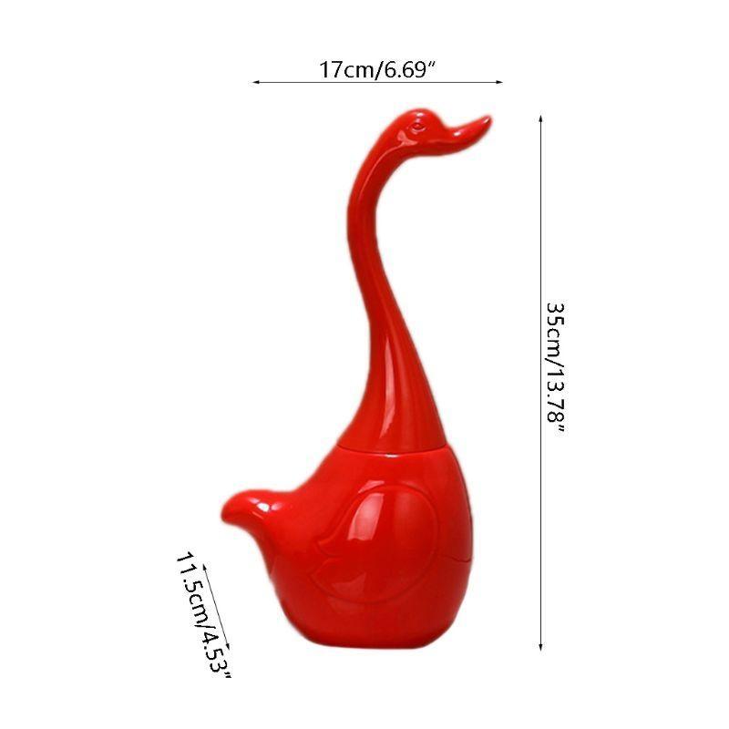 Cepillo para Inodoro Accesorios de Baño Base de Cerámica Mango de Plástico Cepillo de Limpieza Para Baño Hogar Hotel
