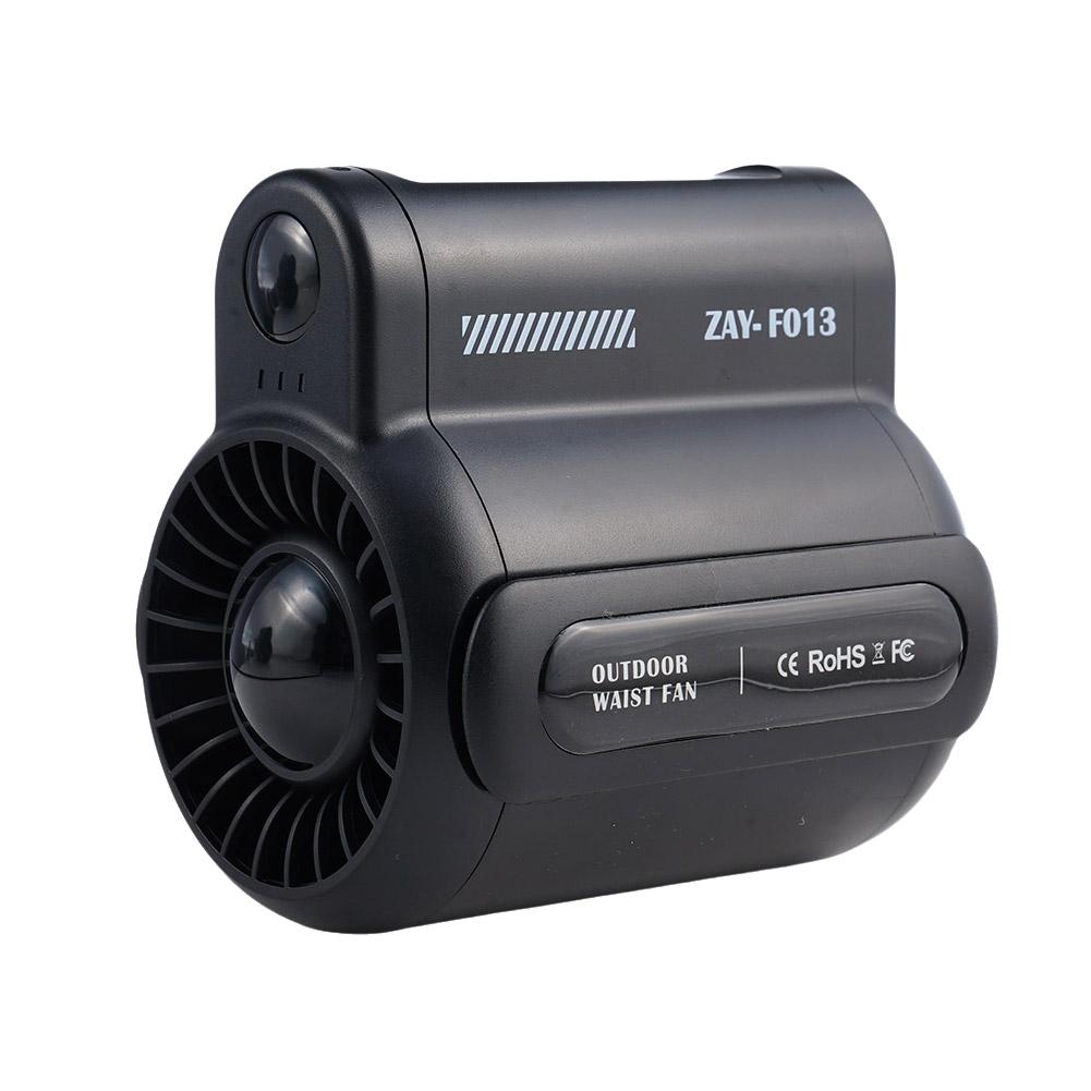Portable Waist Hanging Fan 3 Speeds Strong Airflow Wearable Clip Fan Rechargeable Personal Cool Fan Under Shirt for Outdoor Work