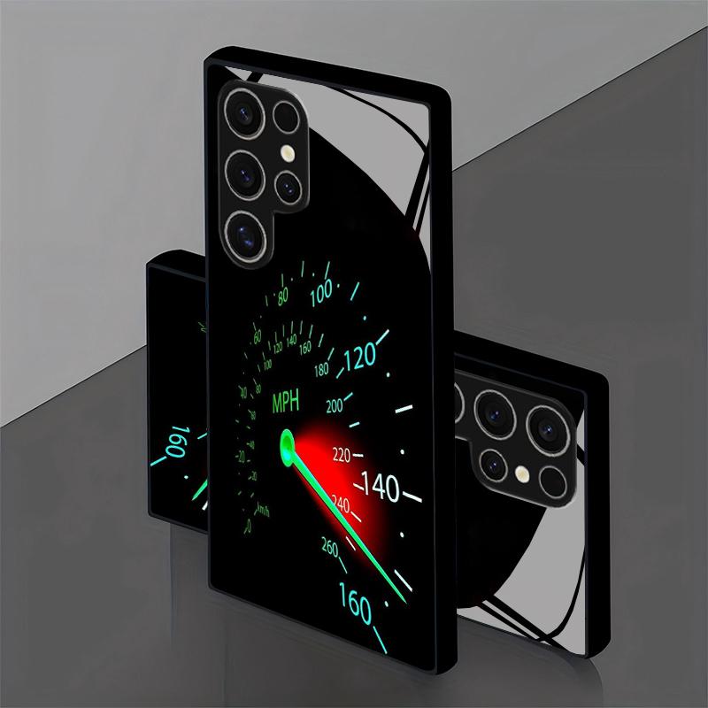 For Samsung Galaxy S26 S25 S24 S23 S22 S21 S20 A56 A36 A16 2D Quick Dial Pattern Phone Case Tempered Glass Protective Cover