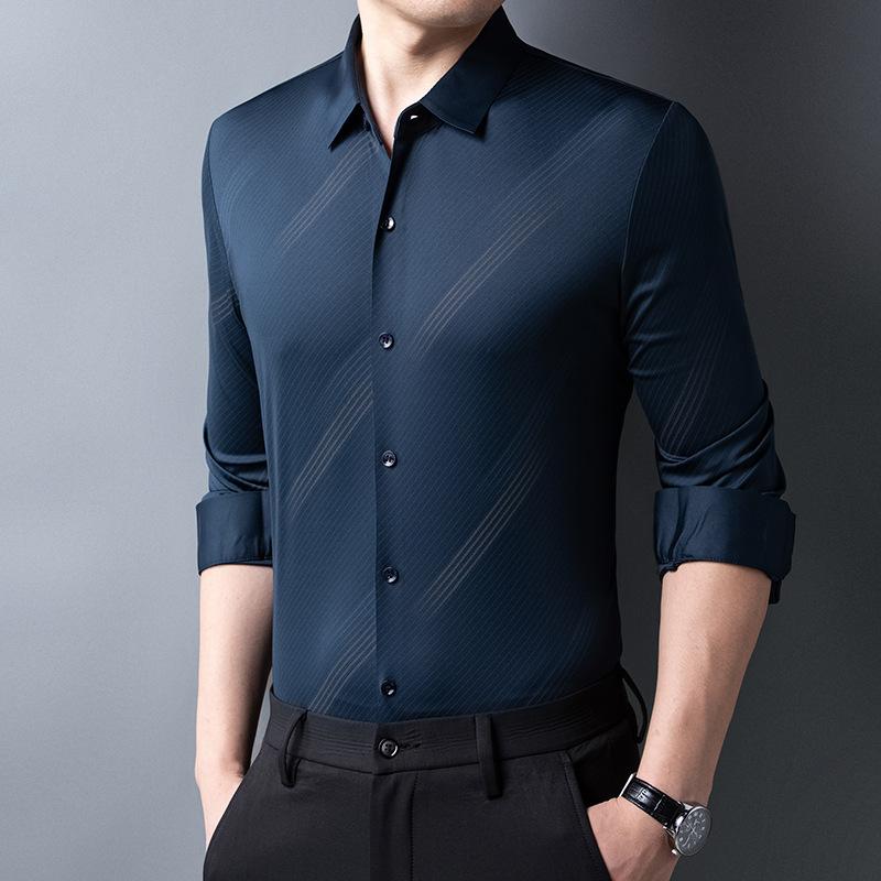 Men's Long-Sleeved Shirt Autumn New Korean Style Fashion Shirt Casual Jacket Men's All-Matching Top Men