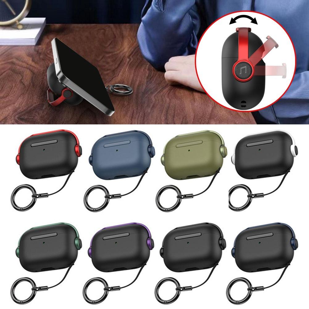 For Airpods Pro 1st 2nd Generation TPU Case With Keychain Wireless Earphone Protective Case Accessories