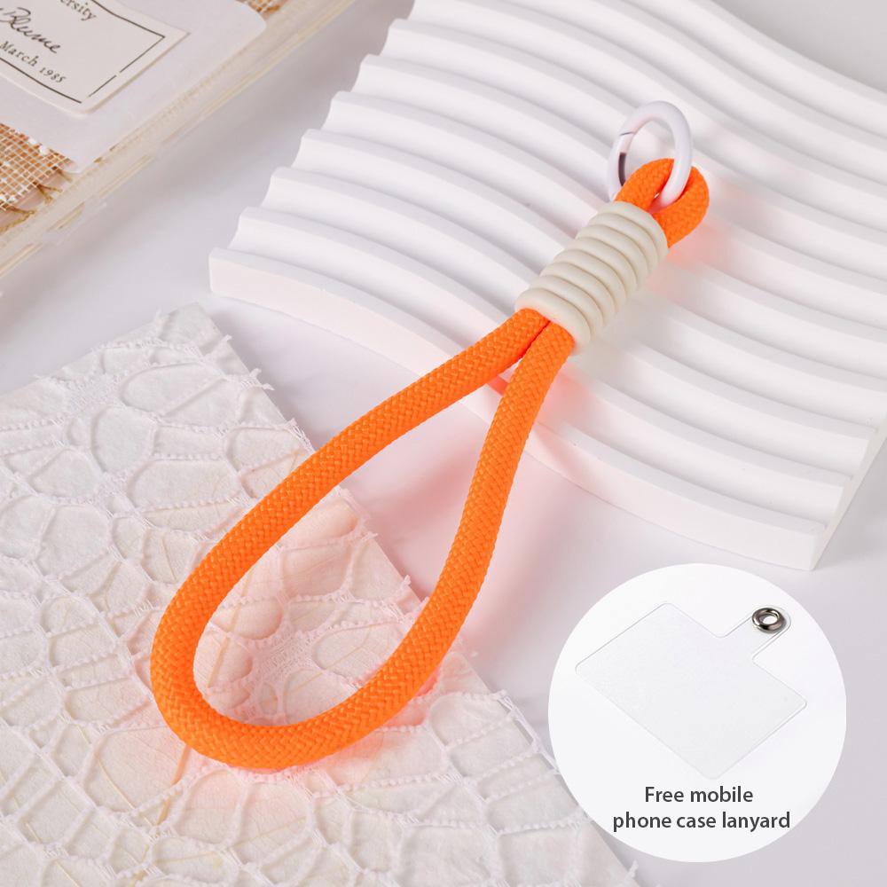 Multicolor Knot Mobile Phone Lanyard Creative Short Braided Lanyard Mobile Phone Case Key Ring Can Be Detachable To Preve