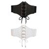 Lady Slimming Corset Elastic Wide Waist Belt with Star Pattern Women Banquets Dress Shirt Corset with Adjustable Rope