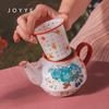 JOYYE Garden Hand-painted Ceramic Travel Tea Set
