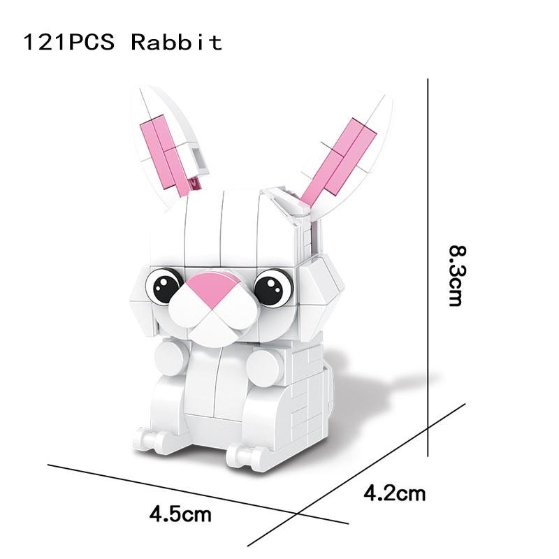 Creative Animal Koala Dog Kookaburra Penguin Flamingo Collie Sea Lions Raccoon Mini Figures Building Bricks Kid Block Toys