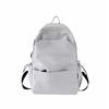 Schoolbag large capacity solid color backpack female Korean version simple versatile schoolbag male junior high school backpack female