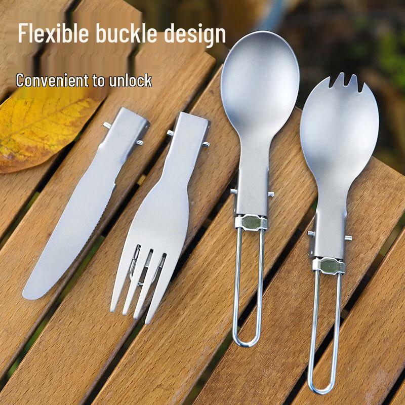 Yizi Titanium Portable Folding Camping Fork