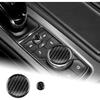 Carbon Fiber Multimedia Button Panel Cover Sticker Interior Trim for Cadillac CT5 CT6 XT4 XT5 XT6 Accessories