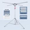 Portable Indoor Balcony Clothes Drying Rack - Easy Install for Home and Rental Spaces