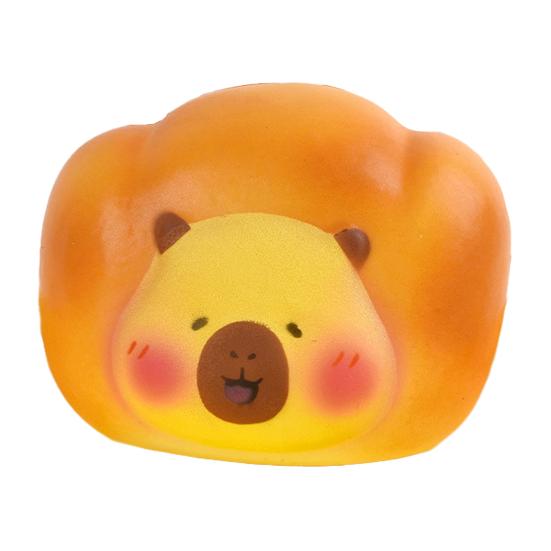 Jouet Alimentaire Simulé Pain à Rebond Lent Design Jouet Anti-Stress Texture Couleur Réalistes Silicone Souple Jouet de Décompression Ornement de Bureau