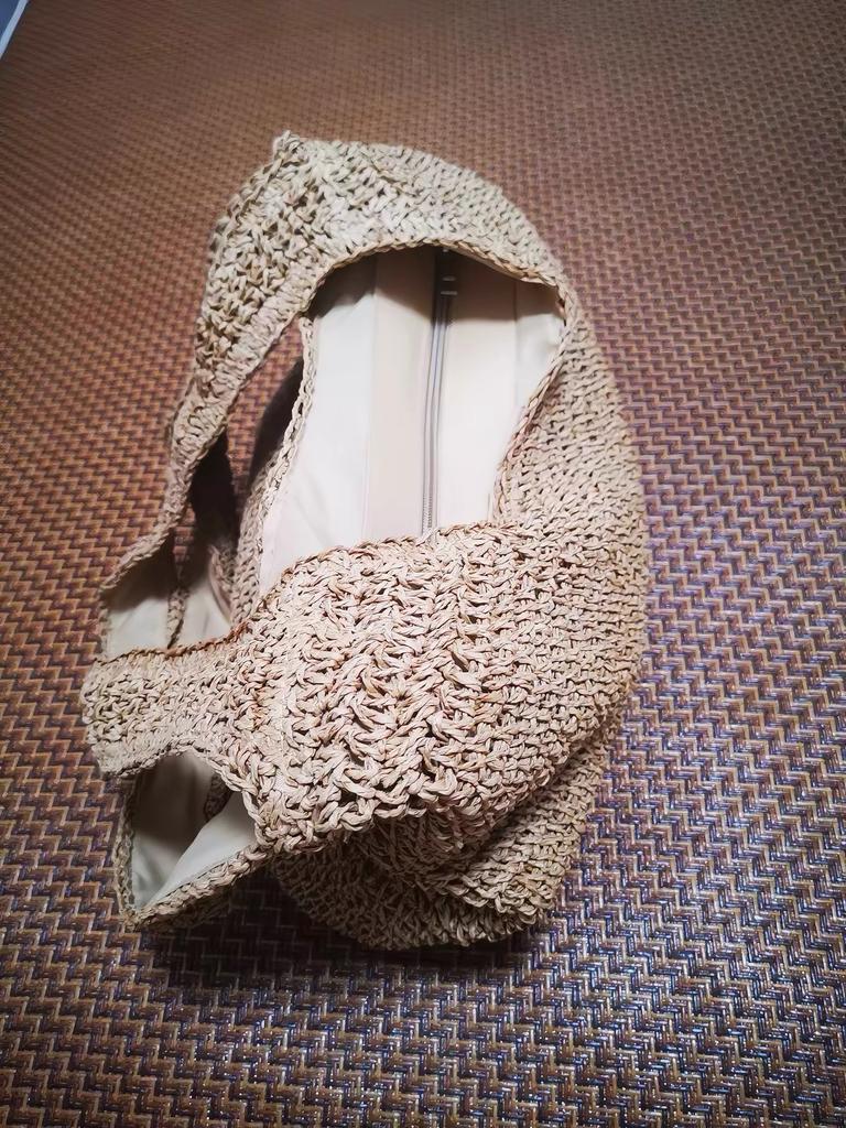 Strandtaschen für Damen - Sommer Weich Groß Gewebte Schultertasche Handtasche, Strandtasche Strohtasche für den Sommerurlaub