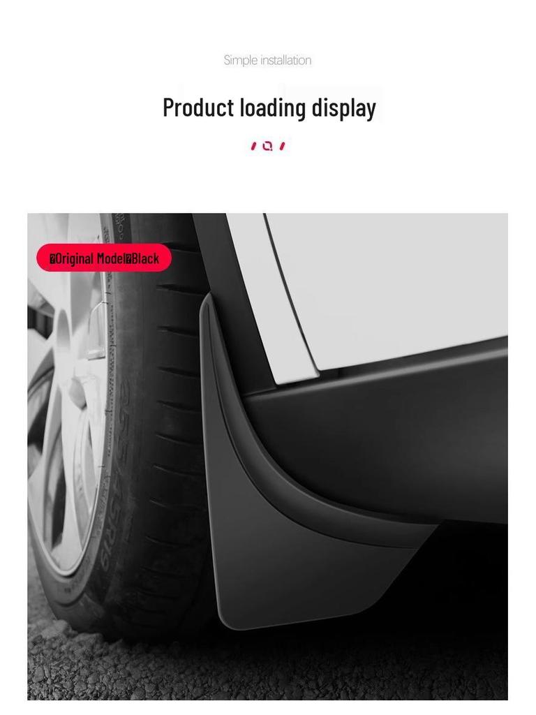 Sada předních a zadních blatníků pro Tesla Model 3/Y – Příslušenství pro ochranu proti poškrábání