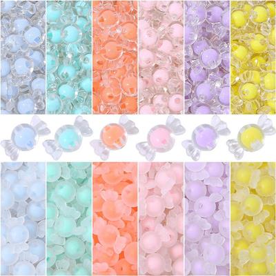 Perline di caramelle acriliche colorate per accessori per gioielli fai da te fatti a mano