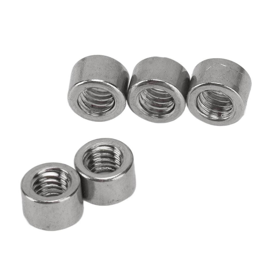 50 Pcs Round Coupling Nut M4x0.7 4mm Length 304 Stainless Steel Sturdy Round Connector Nuts for