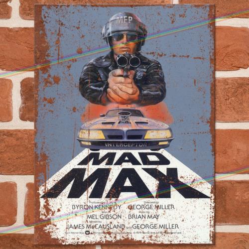 

MAD MAX Movie Metal Signs Man Cave Shed Garage Bar Pub Vintage Film Tin Sign UKAluminum 20x30cm（7.8x11.8inch）