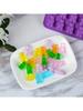 1pc 50 Grids Gummy Bear Mold Silicone Cute With Dropper Candy Chocolate Fondant Moulds DIY Baking Decoration Tools