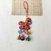 Chinese Red Spring Festival Bell Pendant Horse Wind Chimes Decoration  Festive Accessory